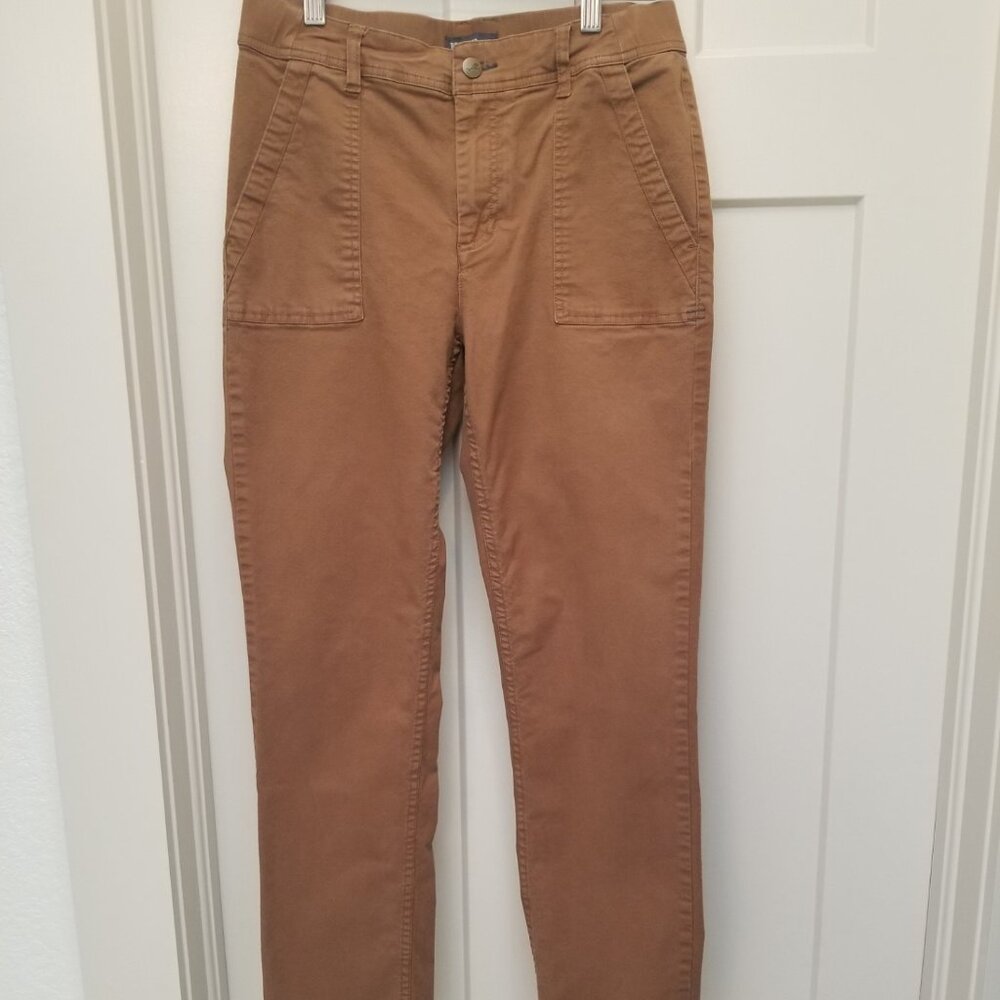 Earthworks Womens Pant by Toad & Co. size 8, Tobacco Brown